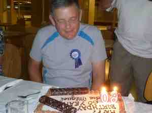 About to blow out the candles