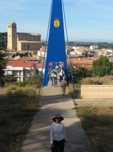 Coming into Gallur at the end of a 38 km walk