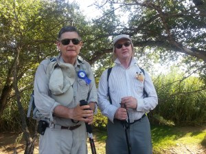 Fr Michael Smith SJ (wearing the "Birthday Boy" rosett) and Fr John Fitzgerald