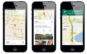 Google Maps can be downloaded from Apple’s App Store, available for both the iPhone and iPad. 
