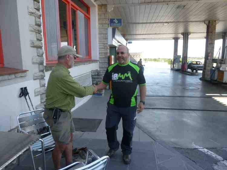 Fr Paddy Mugavin meeting up with Fermin Lopetegui again