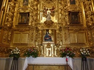 The side altar at San Miguel Collegiate Church