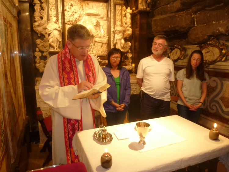Mass in the cave