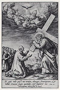 Ignatius' vision of Jesus carrying his cross