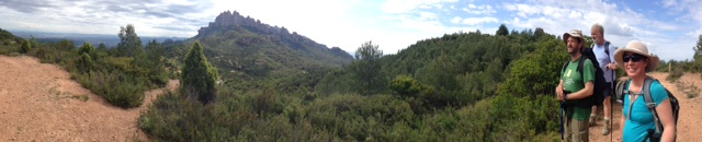 A panoramic view of Montserrat