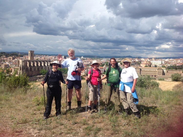 John Ng, Andy Walsh, Sarah Davies, Fr Josep Lluis Iriberri SJ and Gillian McIlwain