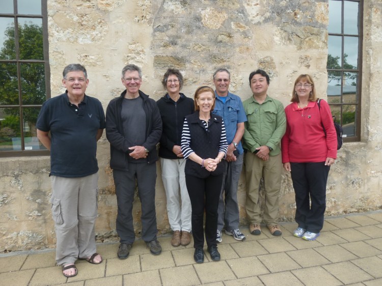 Michael Smith, Michael Bertie, Jan Fitzpatrick, Helen Lucas, Larry Naismith, Yasuhis Kogure and Geraldine Naismith