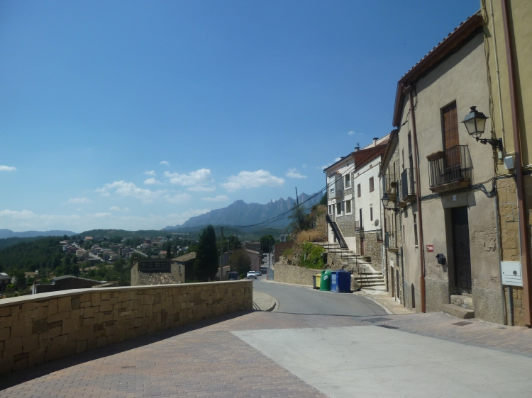 Looking back at Montserrat from Castellgali