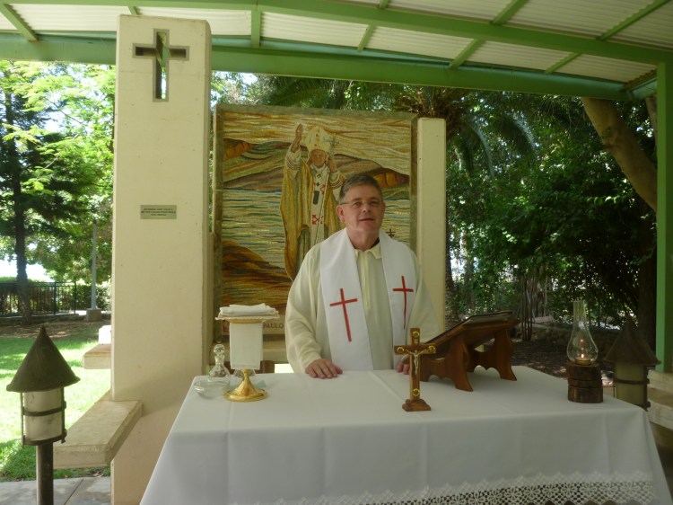 I was blessed to be able to Mass by the Sea of Galilee
