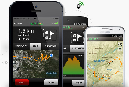 The Wikiloc app for the iPhone